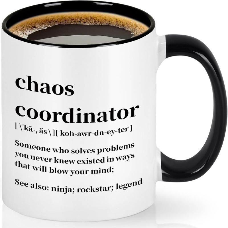 Chaos Coordinator Ceramic Mug Perfect Boss or Coworker 11Oz