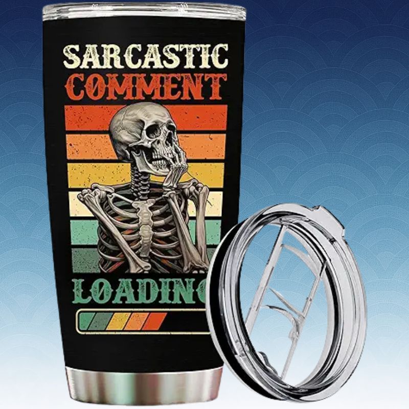 Funny Gifts Sarcastic Comment Loading Travel Cup Coffee Mug Stainless Steel Tumbler 20oz Birthday Christmas Gag Gift