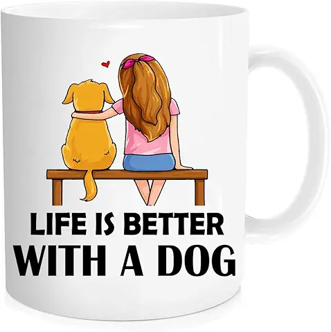 Funny coffee Mug Life Is Better With A Dog Lovers Dog Owner Cup Pet Lover Mug New Dog Owner Mugs coffee mugs
