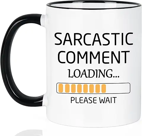 Maustic Funny Gifts for Men Women Coworkers, Sarcastic Comment Loading Coffee Mug, Sarcastic Gifts for Boss